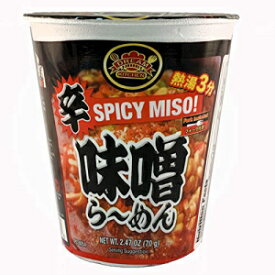ドリームキッチンカップラーメン 辛味噌BOX 2.47オンス (12個入り) (辛味噌) DREAM KITCHEN CUP RAMEN SPICY MISO BOX 2.47 Ounce (Pack of 12) (Spicy Miso)