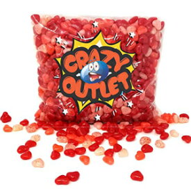 CrazyOutlet - Jolly Rancher ハート型ジェリービーンズ、バルクバレンタインデーキャンディー、2ポンド CrazyOutlet - Jolly Rancher Hearts Shaped Jelly Beans, Bulk Valentine's Day Candy, 2 lbs