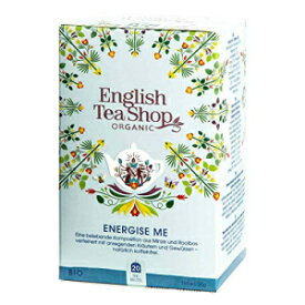 English Tea Shop - オーガニック カフェインフリー、エナジー ミー、20 サシェ ティーバッグ English Tea Shop - Organic Caffeine Free, Energise Me, 20 Sachet Tea Bags