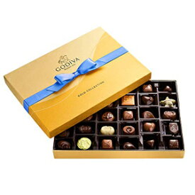 ゴディバ ショコラティエ アソート チョコレート ゴールド ギフトボックス ロイヤルリボン付き 36個入り Godiva Chocolatier Assorted Chocolate Gold Gift Box with Royal Ribbon, 36 pc.