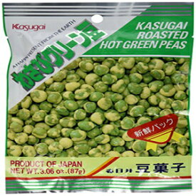 春日井焼きわさび味グリーンピース（日本輸入） Kasugai Roasted Hot Wasabi Flavor Green Peas (Japanese Import)