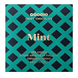 Mint, 65.0%, Goodio Organic Chocolate Bar, Mint 65%, 1.7 Ounce, Vegan, Gluten-free, Soy-Free, non-GMO