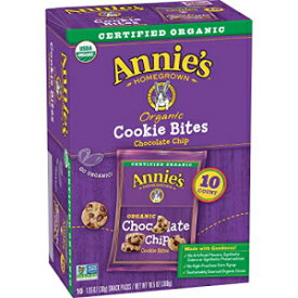 アニーズ オーガニック チョコレートチップ クッキー バイツ 10 カラット、10.5 オンス (6 個パック) Annie's Organic Chocolate Chip Cookie Bites 10 Ct, 10.5 oz (Pack of 6)