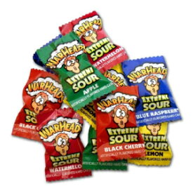 Warheads Extreme Sour Hard Candy - Assorted - Individually Wrapped, 1 Lb-Approx 115 Pcs