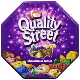 2 Pound (Pack of 1), Assorted Chocolates, Nestle Quality Street Tin Extra Large, Can, Assorted Chocolates, Imported from United Kingdom 2lbs