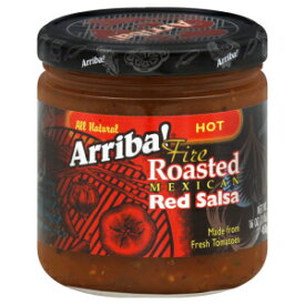 アリバ！ファイアロースト メキシカン レッド サルサ ホット 16 オンス (2 個パック) Arriba! Fire Roasted Mexican Red Salsa Hot 16 Oz (Pack of 2)