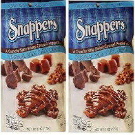 Snappers Pretzel With Caramel Milk Chocolate Treats, 2-Pack 6 Ounces each Bag