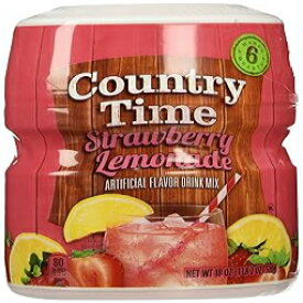 Country Time ストロベリーレモネードドリンクミックス、18オンス Country Time Strawberry Lemonade Drink Mix, 18 Ounce