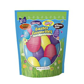 Hershey's チョコレート入りプラスチックイースターエッグアソートメント、4.3 オンスバッグ (3 個パック) Hershey's Chocolate Filled Plastic Easter Egg Assortment, 4.3-Ounce Bags (Pack of 3)