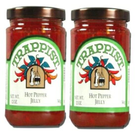 トラピスト オール ナチュラル ホット ペッパー ゼリー (12 オンス ジャー) 2 パック Trappist All Natural Hot Pepper Jelly (12 oz Jars) 2 Pack