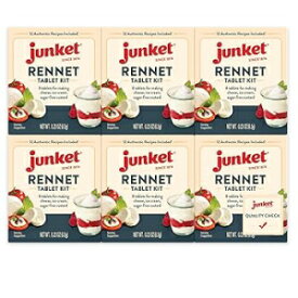 ジャンケット レンネット タブレット、0.23 オンス (6 個パック) Junket Rennet Tablets, 0.23 Ounce (Pack of 6)