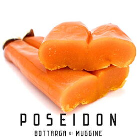 ポセイドン ボッタルガ (天然漁獲カラスミ) 高級イタリア珍味 3.5 ～ 4.58 オンス Poseidon Bottarga (Dried Wild Caught Mullet Roe) Fine Italian Delicacy 3.5 ~ 4.58 oz