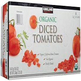 カークランド シグネチャー オーガニック ローマバイン ダイストマト - 8 パック (14.5 オンス) Kirkland Signature Organic Roma Vine Diced Tomatoes - 8 Pack (14.5 oz.)