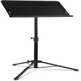Black, On-Stage SM7211B Professional Grade Folding Orchestral Sheet Music Stand, Black