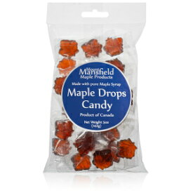 15 Ounce (Pack of 1), Mansfield Maple Maple Drops Hard Candy Made with Real Maple Syrup (15oz Cellophane Bag)