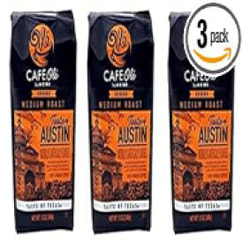 カフェ オーレ テイスト オブ オースティン グラウンド コーヒー 12 オンス (3個入り) Cafe Ole Taste of Austin Ground Coffee 12 oz. (Pack of 3)