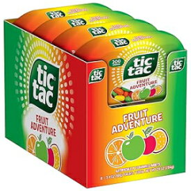 3.4 Ounce (Pack of 8), Fruit, Tic Tac, Fruit Adventure Mints, 8 Count, On-The-Go Refreshment, 3.4 Oz Each