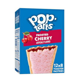 Pop-Tarts Toaster Pastries, Breakfast Food and Kids Snacks, Frosted Cherry, 10.15lb Case (96 Pop-Tarts)