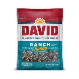 DAVID Seeds ロースト & ソルテッド ランチ ジャンボ ヒマワリの種、ケトフレンドリー、5.25 オンス DAVID Seeds Roasted & Salted Ranch Jumbo Sunflower Seeds, Keto Friendly, 5.25 oz