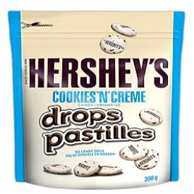 HERSHEY'S DROPS チョコレートキャンディ、クッキーアンドクリーム、200 グラム HERSHEY'S DROPS Chocolate Candy, Cookies 'N' Crème, 200 Gram