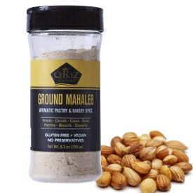 Cerez Pazari Ground Mahaleb (Mahlepi - Mahlab- Mahlep) Mahleb Ground, %100 Natural, Premium Quality, No Additives or Preservatives, Aromatic Traditional Spice for Pastry and Baking 150 gr- 5.3 Oz