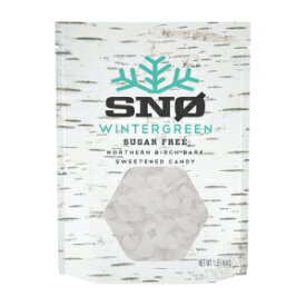 Wintergreen Xylitol Candy Chips - SNØ 1LB Bag - Handcrafted w/ONLY 2 Ingredients | Diabetic-friendly, Non-GMO, Vegan, Keto, GF & Kosher | Purest sugar-free candy in the world!