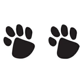 FashionTats Black Paw Prints Temporary Tattoos | 20-Pack | Skin Safe | MADE IN THE USA | Removable