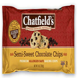 Chatfields Allergen Safe Semi-Sweet Chocolate Baking Chips,10 Ounce (Pack of 12)