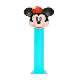 PEZ ミニーマウス キャンディディスペンサー - ディズニーのヴィンテージスタイル ミニーマウス ピルボックスハット付き PEZ ディスペンサー キャンディ詰め替えロール 2本付き PEZ Minnie Mouse Candy Dispenser - Disney's Vintage Style Minnie Mou