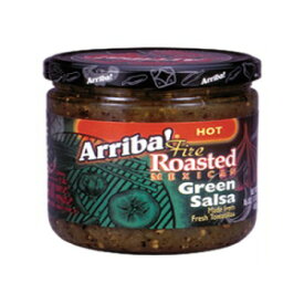 アリバ！ファイアローストグリーンサルサ、ホット、16オンスジャー（3個パック） Arriba! Fire Roasted Green Salsa, Hot, 16-Ounce Jars (Pack of 3)