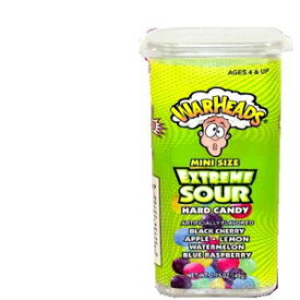 Warheads エクストリーム サワー キャンディ ジュニア ミニサイズ キャンディ 1.75 オンス パック (12 個パック) Warheads Extreme Sour Candy Juniors Mini Size Candies 1.75 Ounce Packs (Pack of 12)