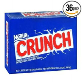 ネスレ クランチ チョコレート バー 36 パック (パックあたり 1.6 オンス) カナダ製 Nestle Crunch Chocolate Bar 36pk (1.6oz Per Pack) Made in Canada