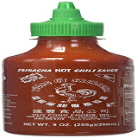 Huy Fong、シラチャー ホットチリソース、9 オンスボトル (10 パック) Huy Fong, Sriracha Hot Chili Sauce, 9 Ounce Bottle (10 Pack)