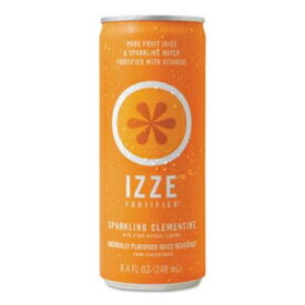 Izze - 強化スパークリングジュース クレメンタイン 8.4 オンス缶 24/カートン」製品 Izze - Fortified Sparkling Juice Clementine 8.4 Oz Can 24/Carton "Product