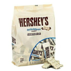 Hershey's クッキーアンドクリーム スナックサイズバー、ホワイトミルクチョコレートキャンディーバー、バルクパック 4 ポンド Hershey's Cookies 'n' Creme Snack Size Bars, White Milk Chocolate Candy Bars, Bulk Pack 4 Pounds
