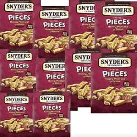 2.25 Ounce (Pack of 10), Honey-Mustard, Snyder's Pretzels: Honey Mustard Pretzels - 2.25 Ounce -10 Bag Set 10 Bag Set