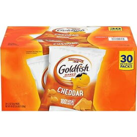 1.5 Ounce (Pack of 30), Cheddar 30ct, Pepperidge Farm Goldfish Cheddar Crackers, 1.5 oz. Snack Packs, 30 Count