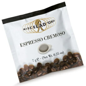 Miscela d'Oro シングルショット エスプレッソ クレモーソ グラウンド ポッド、150 パック Miscela d'Oro Single Shot Espresso Cremoso Ground Pods, 150 pack