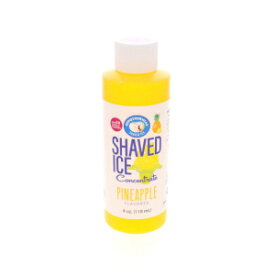 Hypothermias Shaved Ice and Snow Cone Syrup Unsweetened Flavor Concentrate - 4 Fl Oz - Makes 1 Gallon of Ready to Use Syrup - Pineapple - Must Add Filtered Water and Sweetener