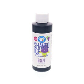 Hypothermias Shaved Ice and Snow Cone Syrup Unsweetened Flavor Concentrate - 4 Fl Oz - Makes 1 Gallon of Ready to Use Syrup - Grape - Must Add Filtered Water and Sweetener