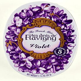 レ アニス ド フラヴィニー ハード キャンディ 1.75 オンス (50g) 缶 4 パック (バイオレット) 4 Pack Les Anis de Flavigny Hard Candy 1.75-ounce (50g) Tins (Violet)
