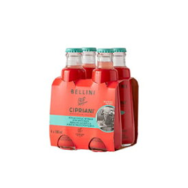Cipriani Peach Bellini Mix - White Peach Cocktail Mixers with Peach Puree & Sparkling Water - Non-Alcoholic Virgin Bellini Drink, Add Peach Flavoring to a Cocktail, Pack of 4