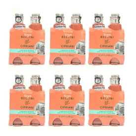 Cipriani Peach Bellini Mix - White Peach Cocktail Mixers with Peach Puree & Sparkling Water - Non-Alcoholic Virgin Bellini Drink, Add Peach Flavoring to a Cocktail, Pack of 24