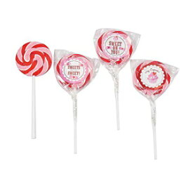 スイート オン ユー バレンタイン スワール サッカー (個包装ロリポップ 12 個) バレンタインデー キャンディ Sweet On You Valentine Swirl Suckers (12 individually wrapped lollipops) Valentine's Day Candy