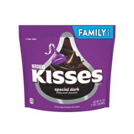 HERSHEY'S KISSES SPECIAL DARK Mildly Sweet Chocolate Candy Family Pack, 16.1 oz
