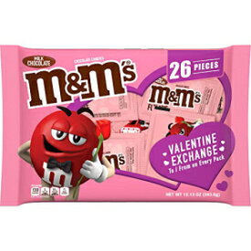 M&M'S ミルクチョコレート ファンサイズ バレンタイン チョコレート キャンディ、12.13 オンス バッグ M&M'S Milk Chocolate Fun Size Valentine Chocolate Candy, 12.13 oz Bag