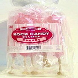 ロックキャンディスティック チェリー味 ピンク Rock Candy Sticks- Cherry Flavored Pink