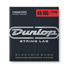 JIM DUNLOP DBN45105 Nickel Wound Bass Strings, Medium, .045–.105, 4 Strings/Set