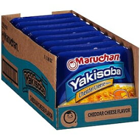 マルちゃん 焼きそば チェダーチーズ味 3.96オンス 8個パック (4178990766) Maruchan Yakisoba Cheddar Cheese Flavor, 3.96 Oz, Pack of 8, (4178990766)