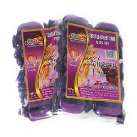 Aling Conching Native Products - トースト小麦ケーキ、パープルヤムフレーバー (ポルボロン宇部)、10 個、6 オンス (170g) (2) Aling Conching Native Products - Toasted Wheat Cake, Purple Yam Flacor (Polvoron Ube), 10pcs, 6oz